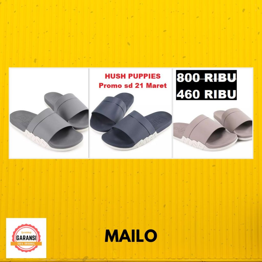 Sandal pria Hush Puppies seri MAILO 100% original store
