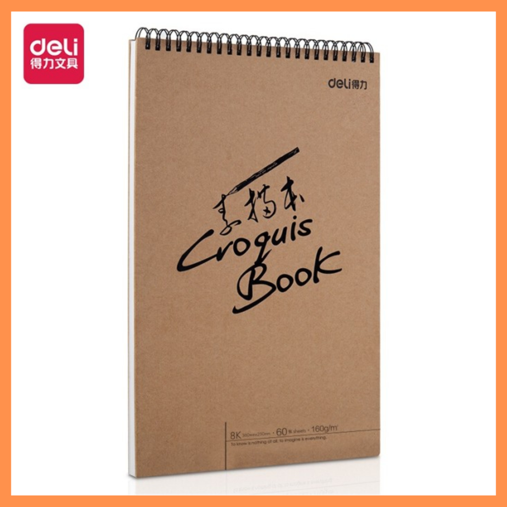 

DELI Sketch book ukuran 8k 60 sheet 160 gr 73635
