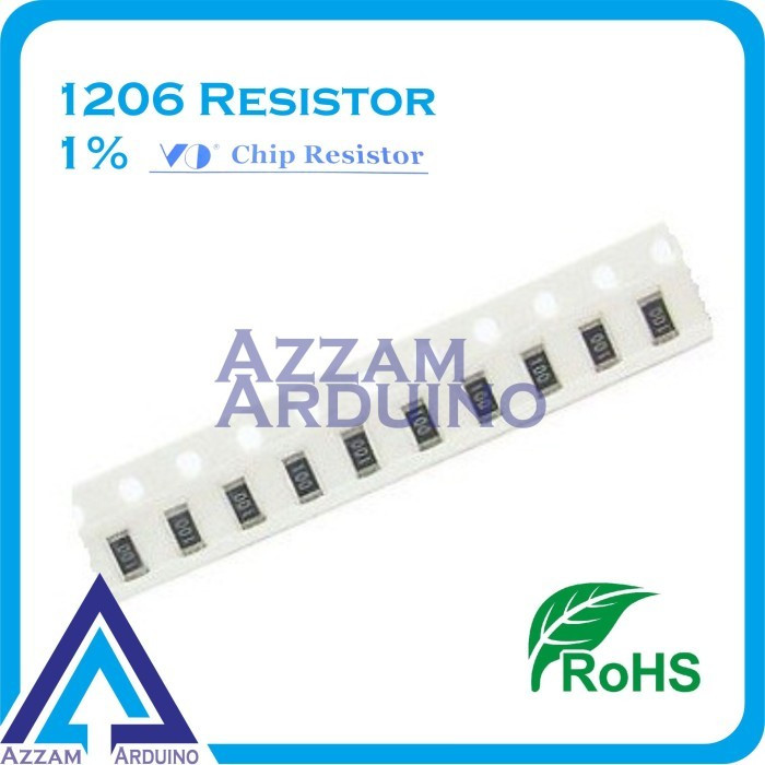 Resistor smd 1206 3K6ohm 3K6 3K6R ohm Toleransi 1% tolerance 1 %