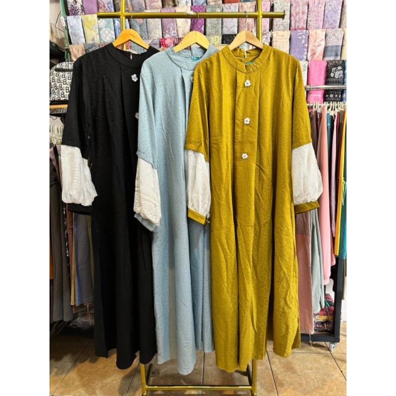 Shenina Dress by Marevi original gamis ringan elegant