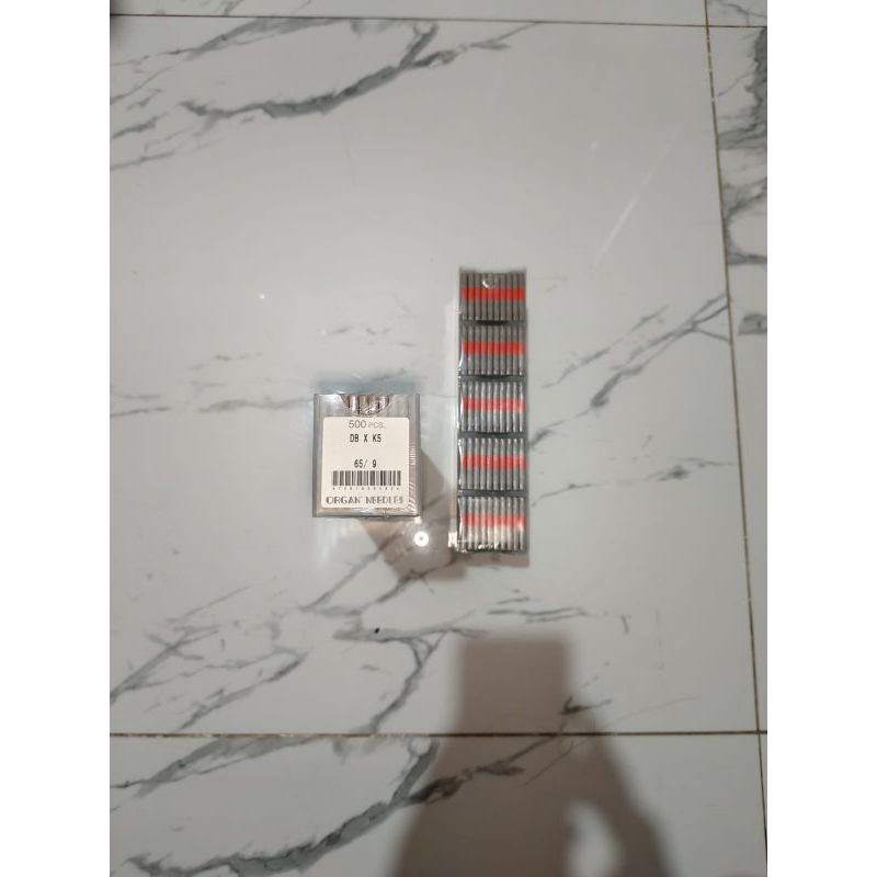 Jarum organ DB X K5 No.9, isi 10 bungkus, untuk mesin Bordir komputer