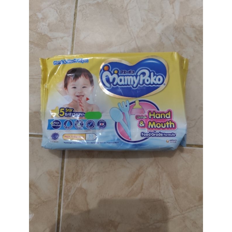 mamypoko tisu basah hand and mouth tangan dan mulut per bungkus