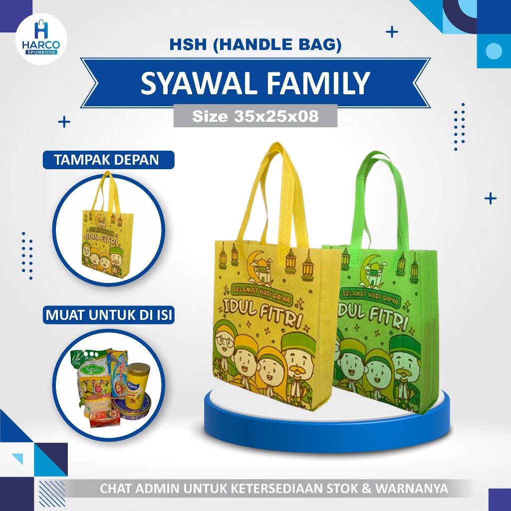 

Tas Hampers Lebaran Tas Hari Raya Idul Fitri Tas Spunbond Lebaran Tas Parcel Lebaran Goodie Bag Idul Fitri Tas Kantong Bingkisan Lebaran Uk. 35x25x08