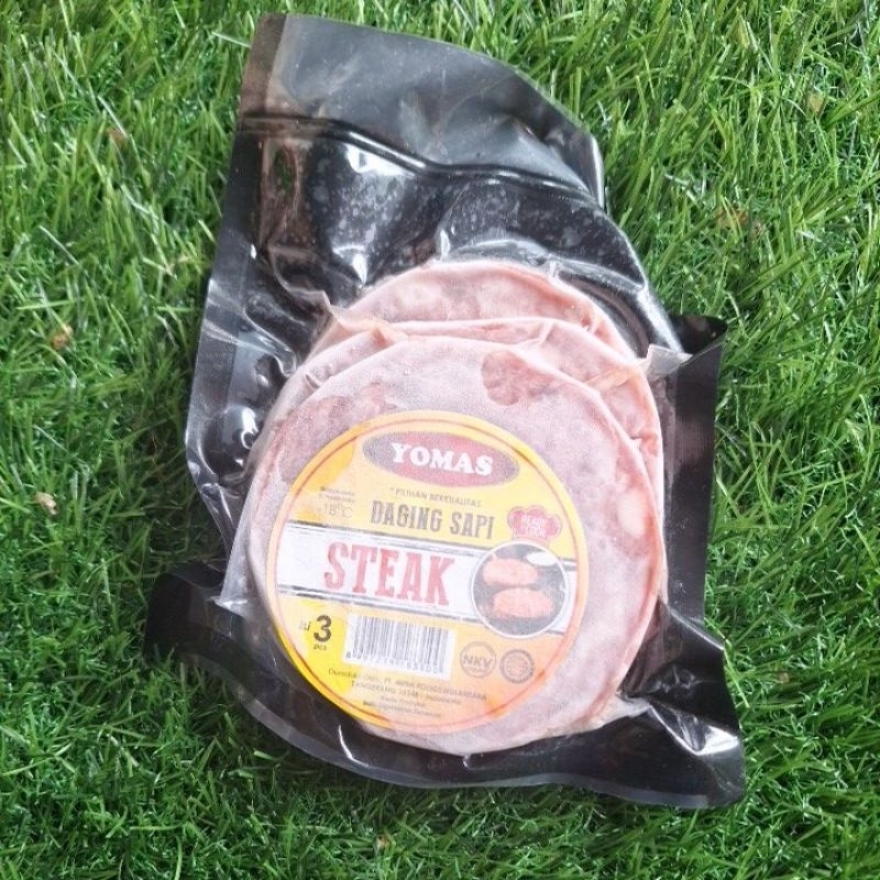

Yomas Steak Daging sapi isi 3pcs