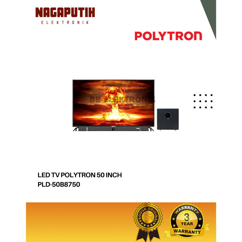 POLYTRON SWF0250 TV LED 50 INC USB MOVIE HDMI PLD-50B8750