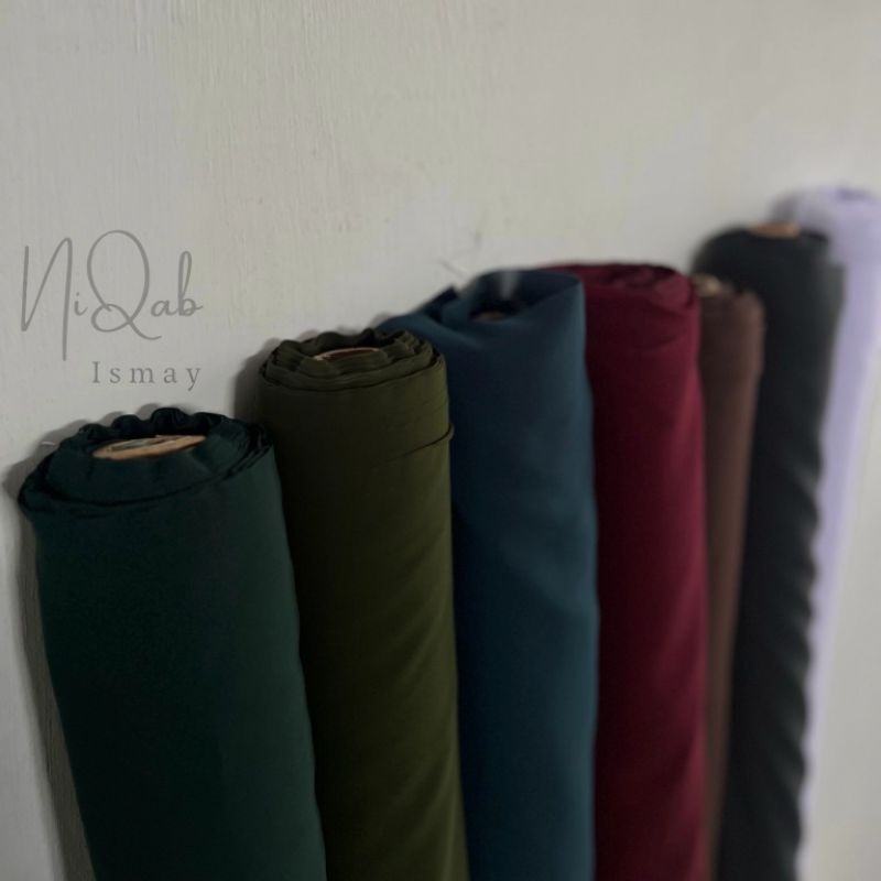 Kain Sifon jetblack / sifon arab / sifon silk