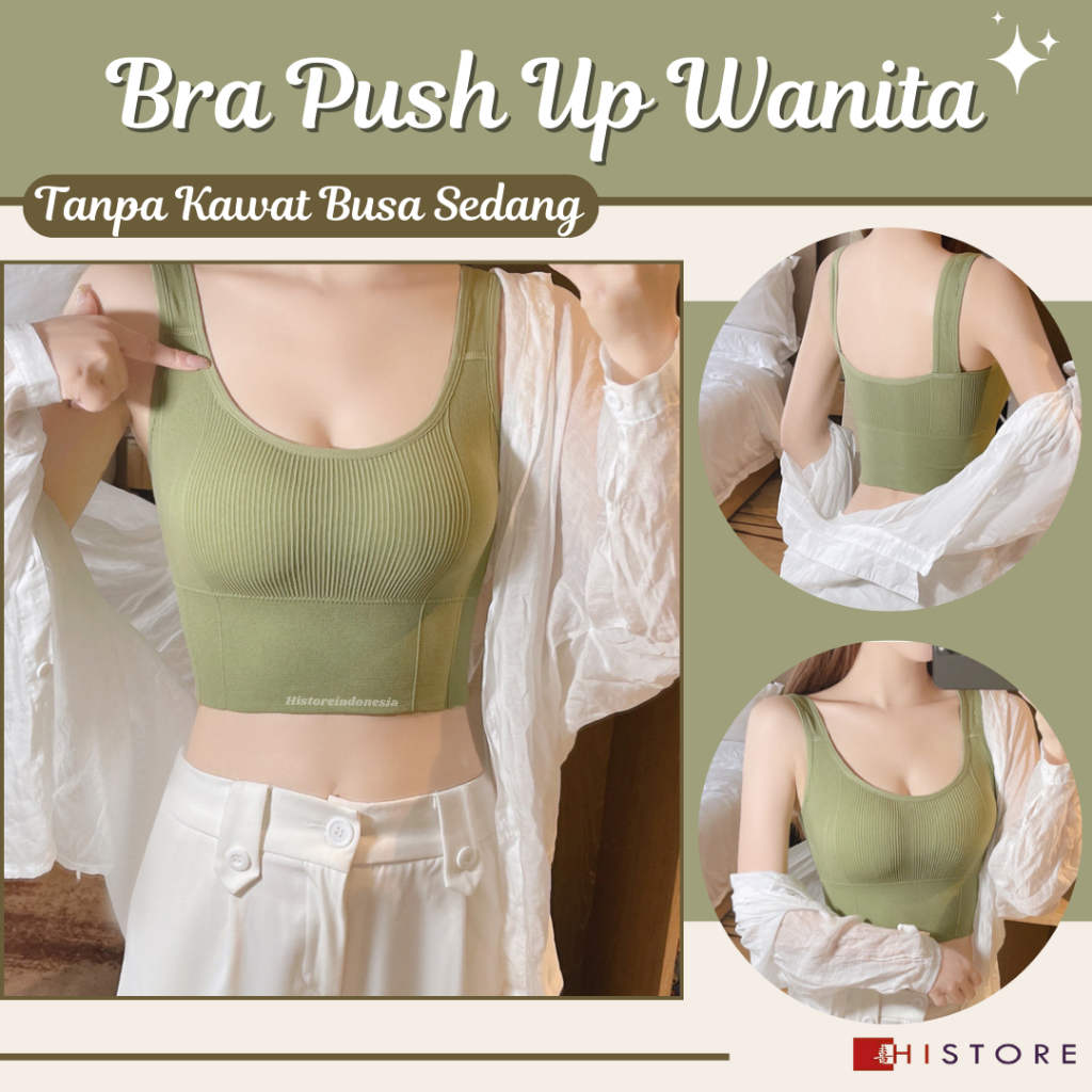 Bra Push Up Premium Wanita Bahan Katun Cup AB ( Cup A-B ) Ukuran 40-60 kg B25