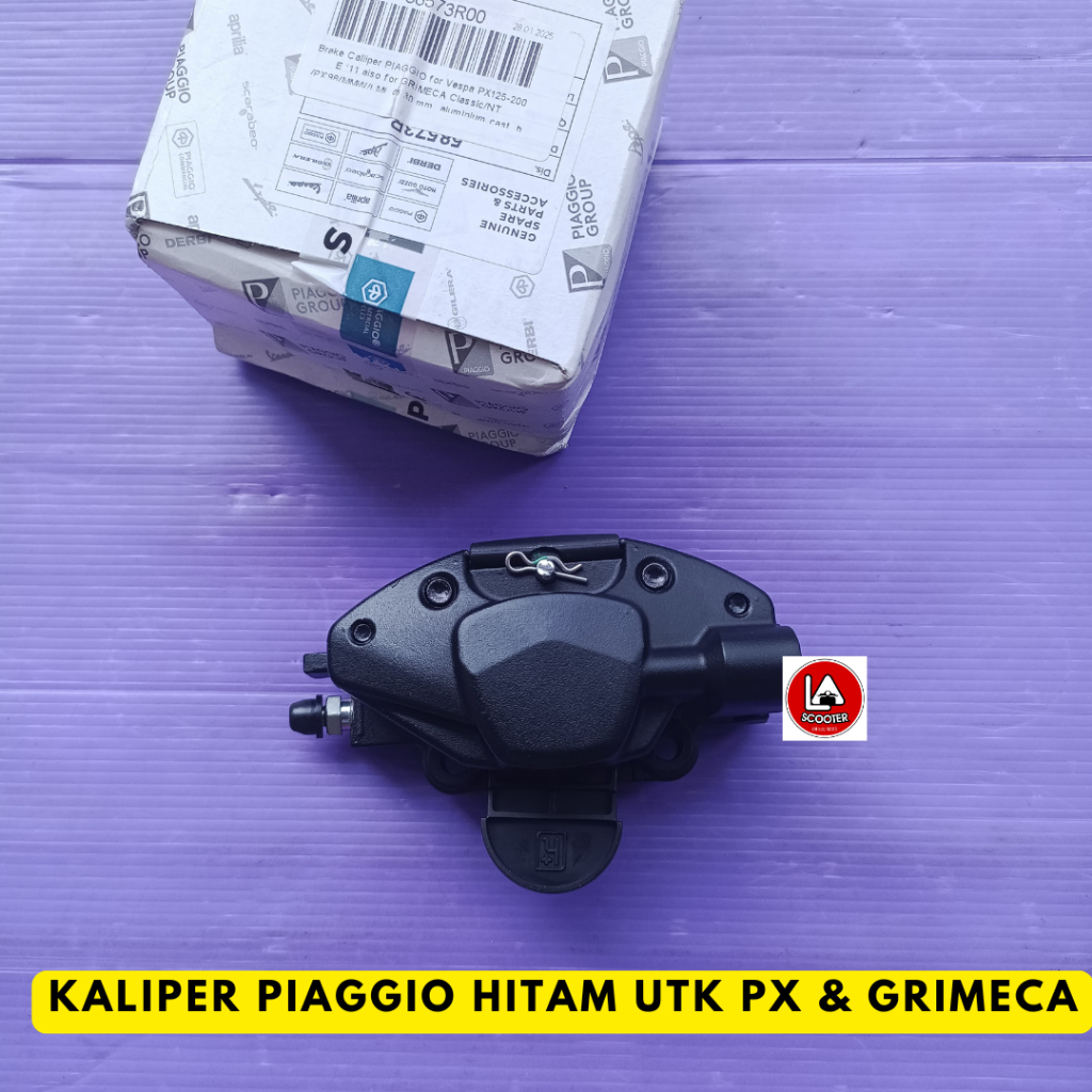 Kaliper piaggio hitam utk PX & Grimeca