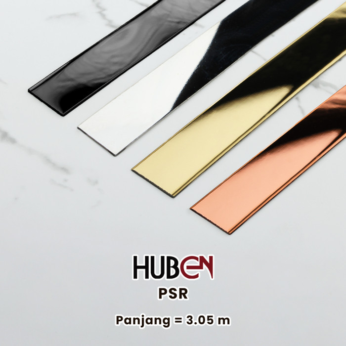 List Plat Strip HUBEN GOLD/MIRROR /ROSE GOLD /BLACK /STAINLESS STEEL / LIST INTERIOR DEKORASI