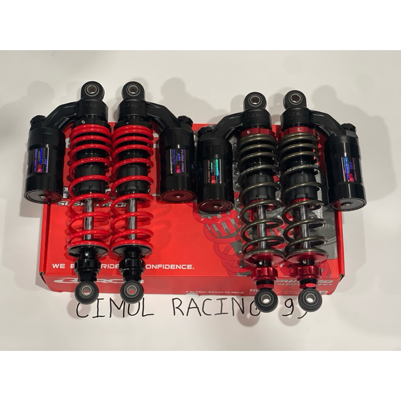 shock rcb flow pro 320mm bebek universal double klik kompresi rebound original racing boy 320mm