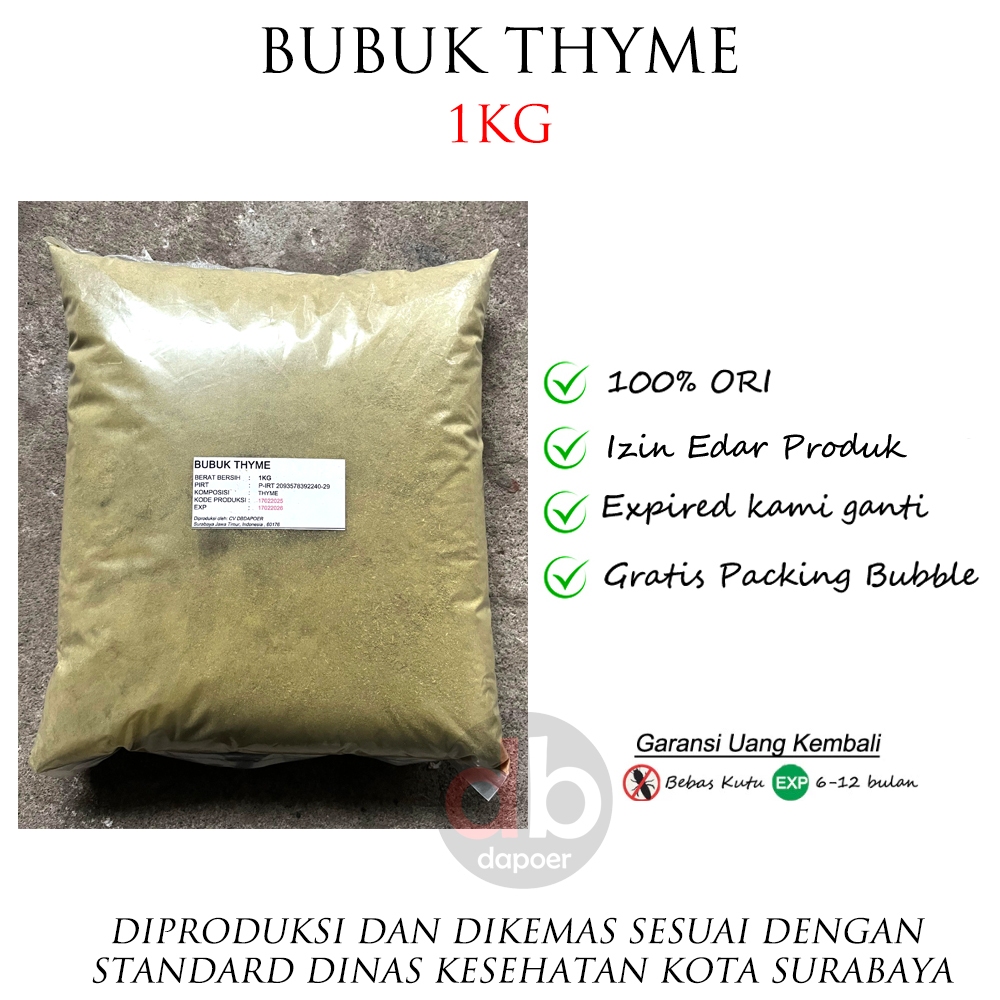 

Bubuk Thyme 1kg