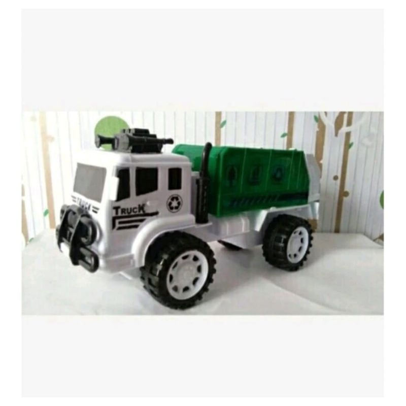 Mainan anak mobil truck box sampah besar tanpa baterai keren truk sampah murah