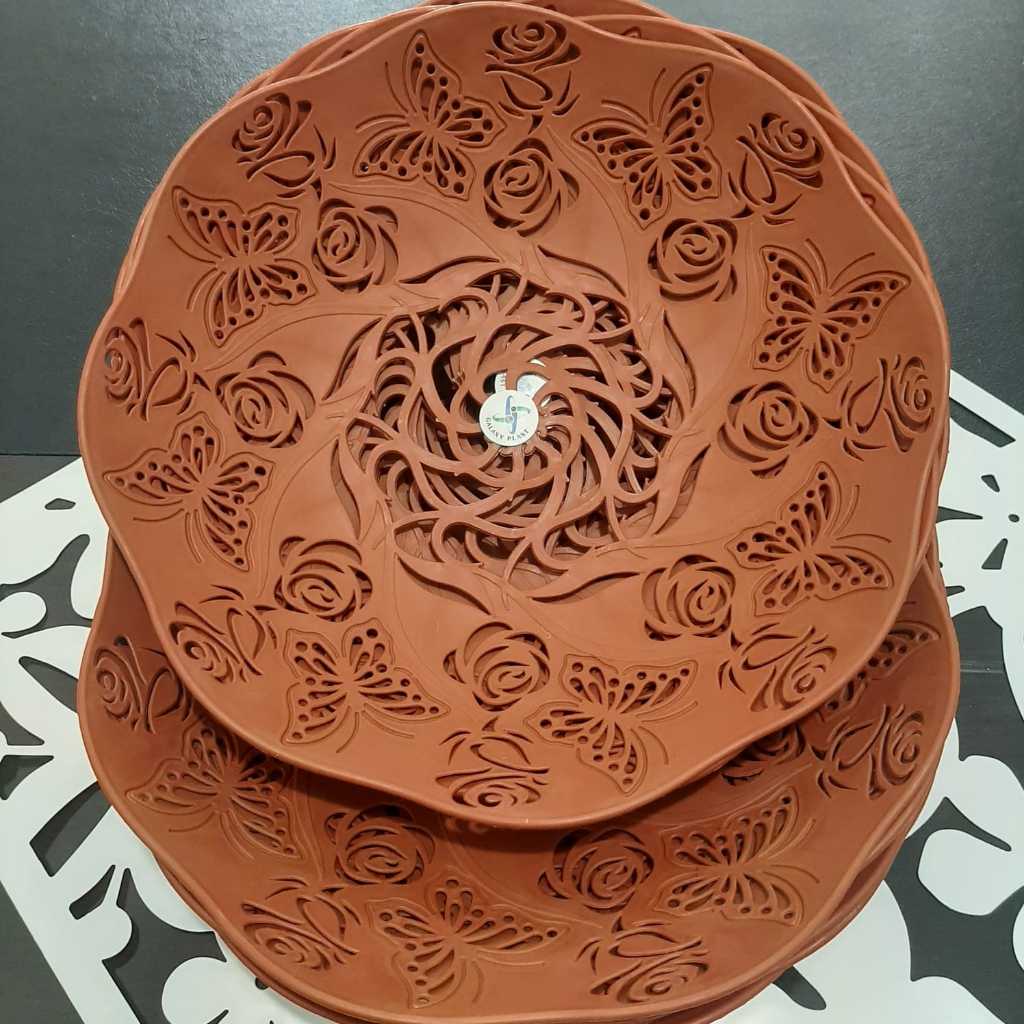 PIRING ROTAN PLASTIK ANYAM BESAR