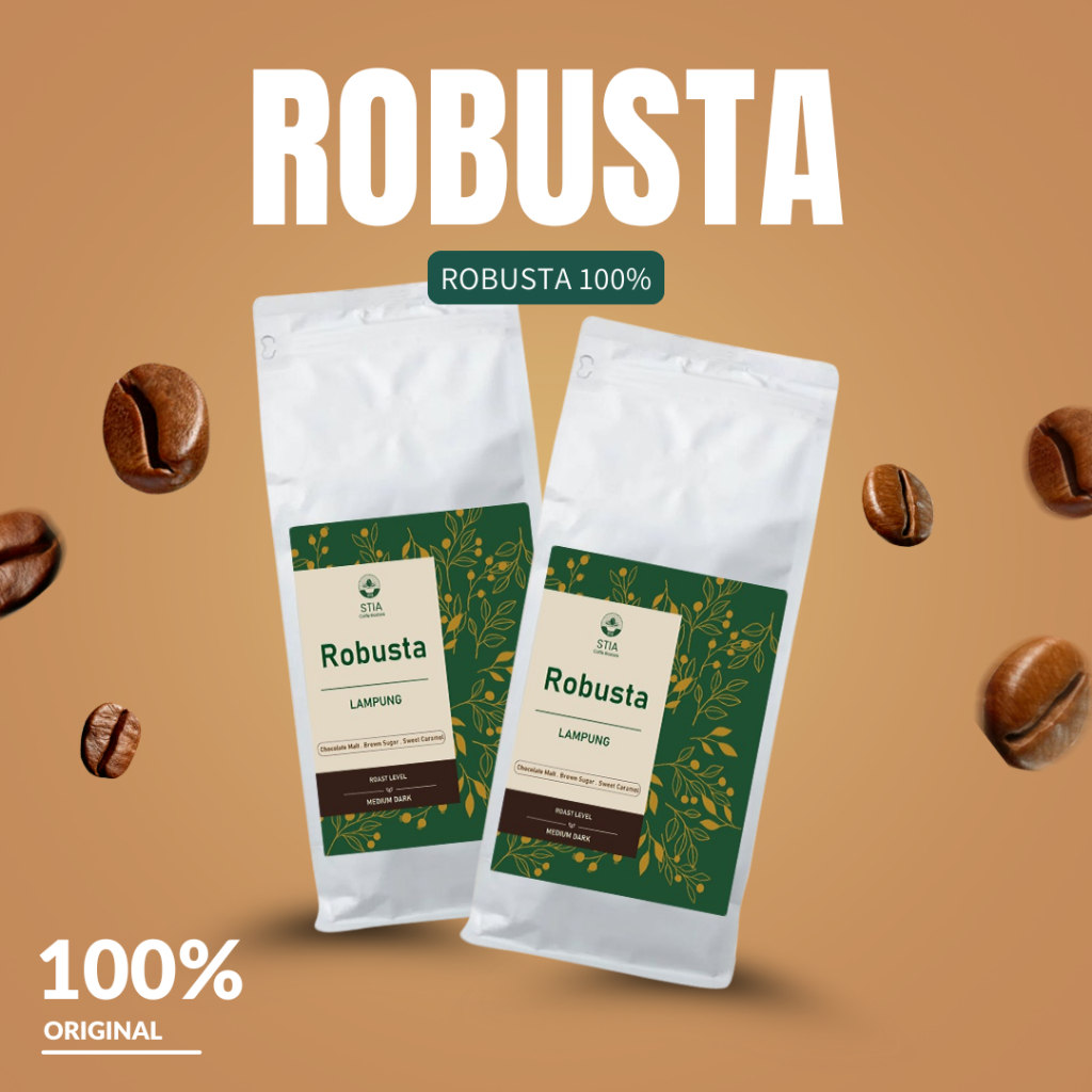 

STIA Biji Kopi Robusta Lampung Grade1 Roasted Beans Robusta Lampung
