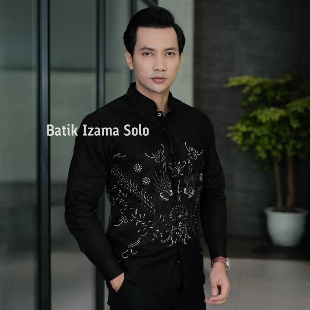 Baju Koko Batik Pria Cowok Premium Lengan Panjang ZAYN Furing Erro Kerah Shanghai