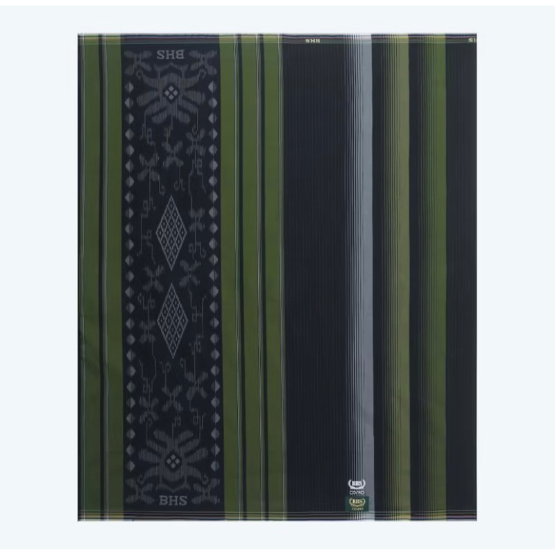Sarung BHS Motif Hitam Hijau