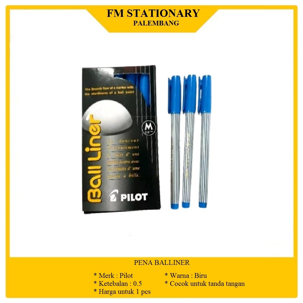

Pena balliner biru PILOT ORIGINAL