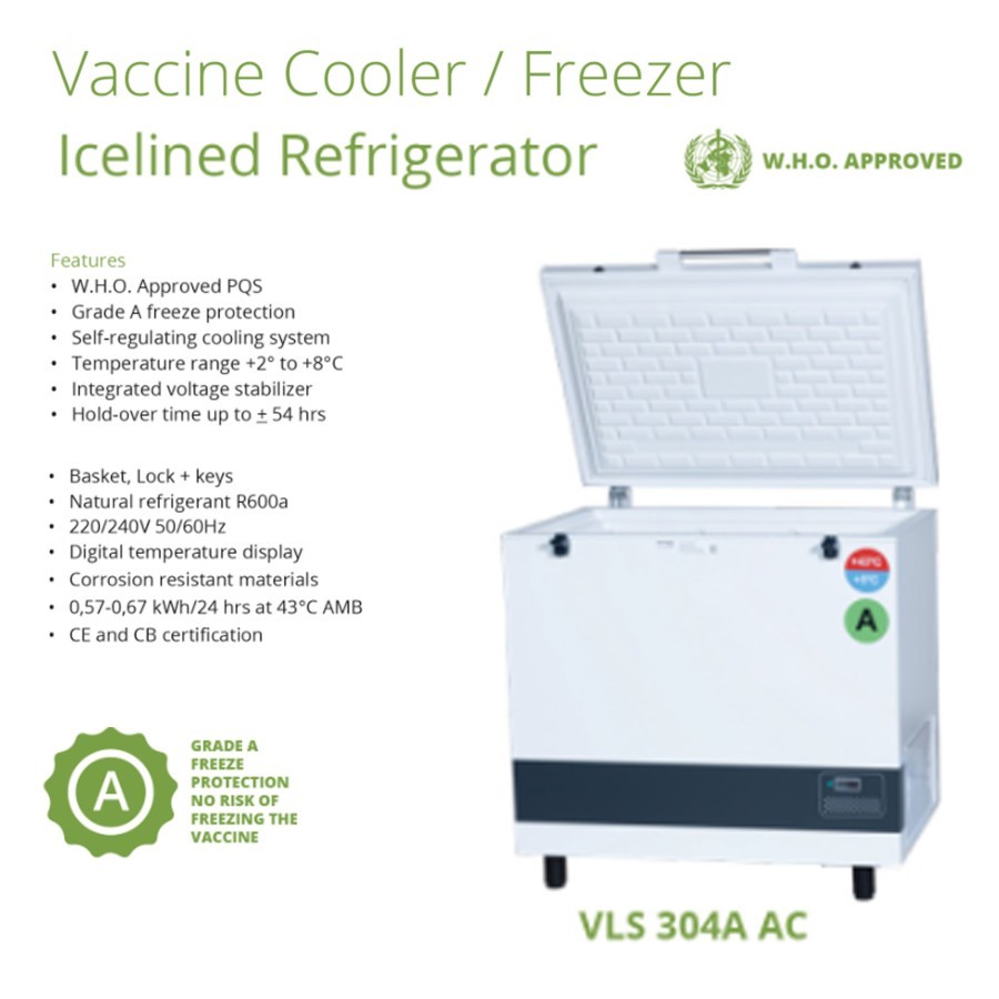 GEA VLS 304A AC VESTFROST Vaccine Cooler - Kulkas Penyimpanan Vaksin