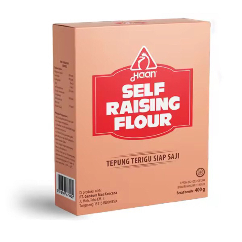 

Tepung Self Raising Haan 400g Tepung Terigu serbaguna untuk Kue dan Gorengan