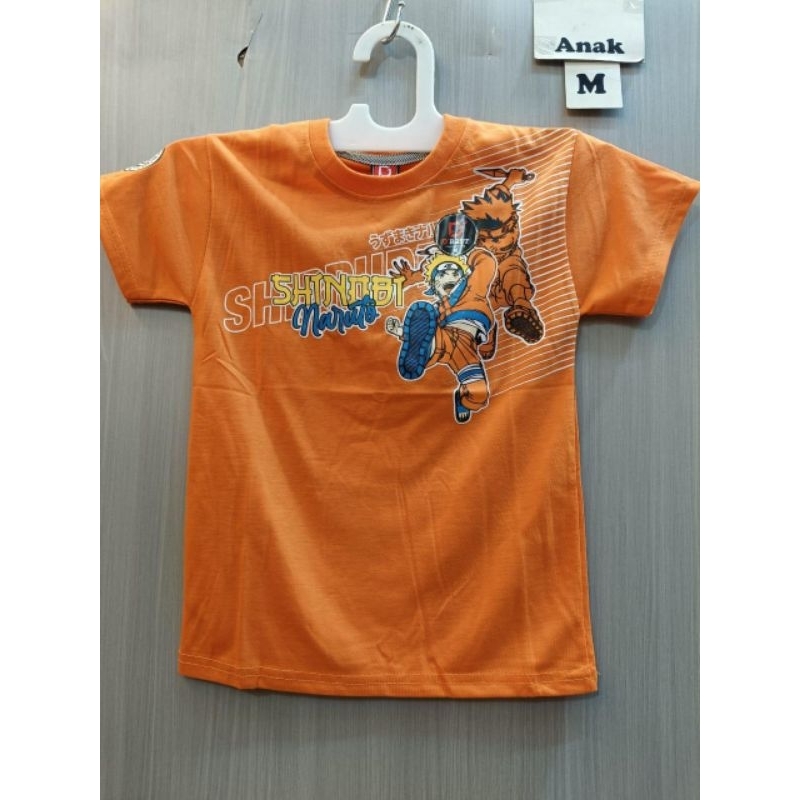 Kaos Anak Gambar Anime naruto Warna Random Lengan Pendek