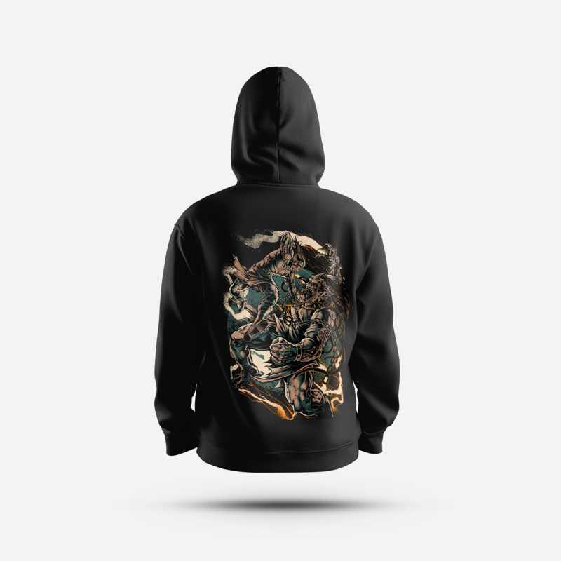 HOODIE CULTURE HERO PERANG KEMBANG Wayang Jawa Pria Budaya Arjuna Buto Cakil Wayang Kulit Jawa