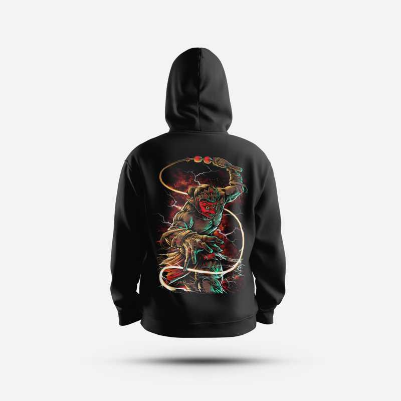 HOODIE CULTURE HERO WHIPLASH Wayang Jawa Pria Budaya Kelono Sewandono Fleece Reog Pomorogo
