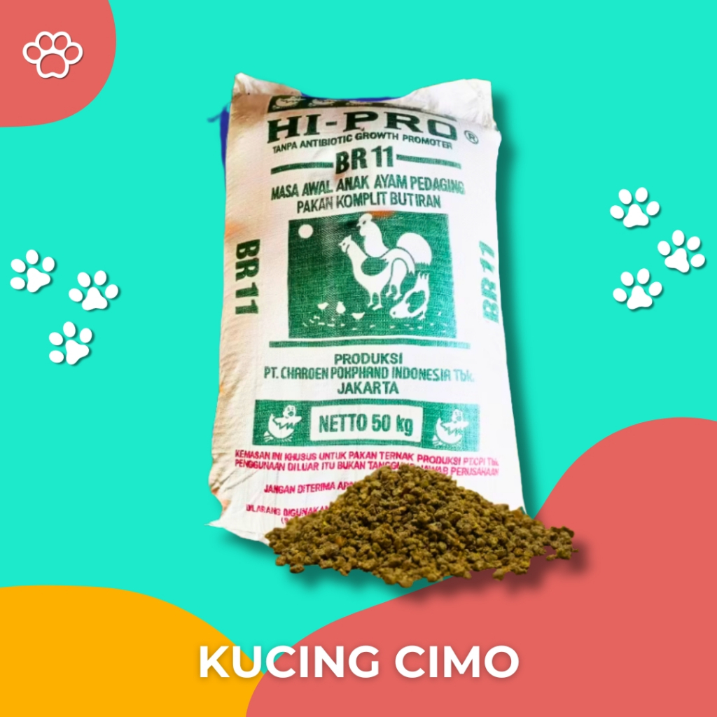 Pakan Ayam Ras Pedaging HI PRO VITE BR11 & BR12 Kemasan 10kg & 20kg