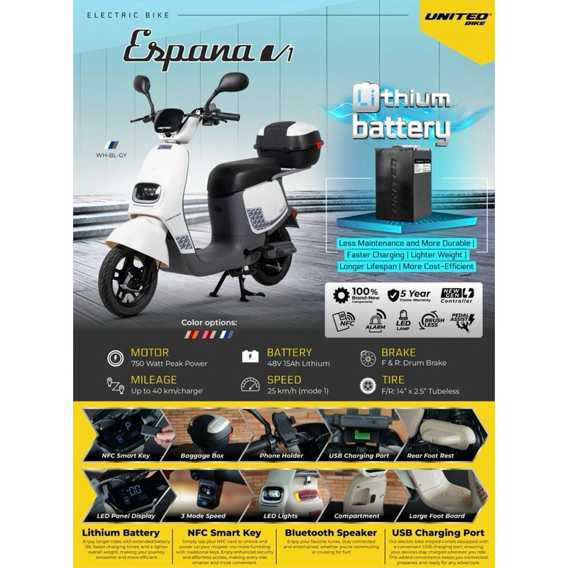 Sepeda Listrik United Espana V1