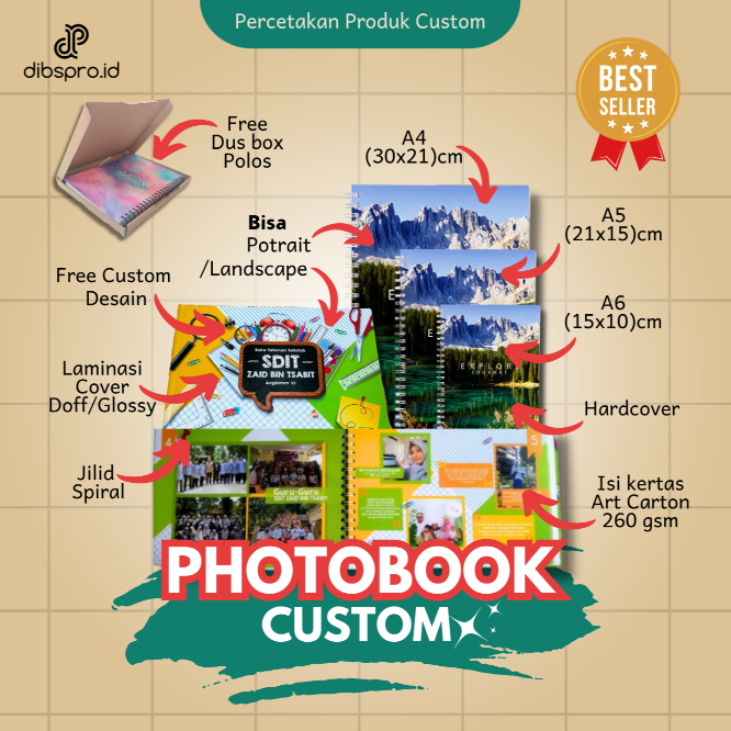 Photobook Buku Tahunan Sekolah (BTS) Custom