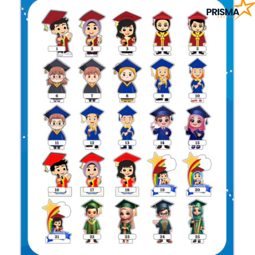 Figur Akrilik Figur Piala Akrilik figur Piala karakter Piala Figur Wisuda Piala Wisuda Akrilik