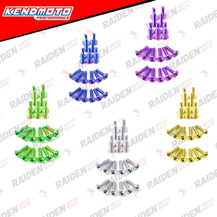 KENDMOTO BAUT TITANIUM SET FAIRING KAWASAKI ZX25R