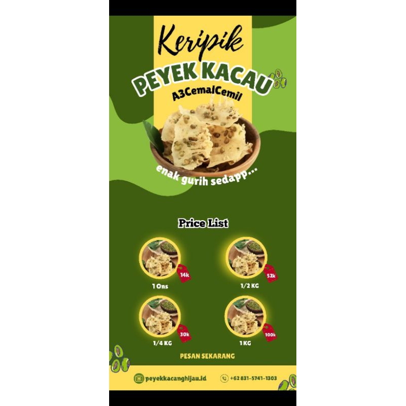 

Peyek Kacau (Kacang Hijau)