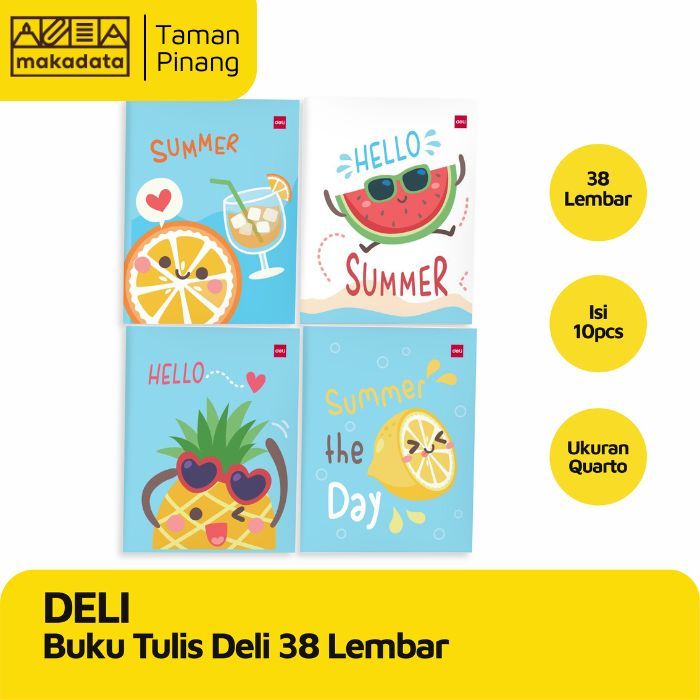 

DELI BUKU TULIS / BUKU TULIS ISI 38 LEMBAR (1 PACK)