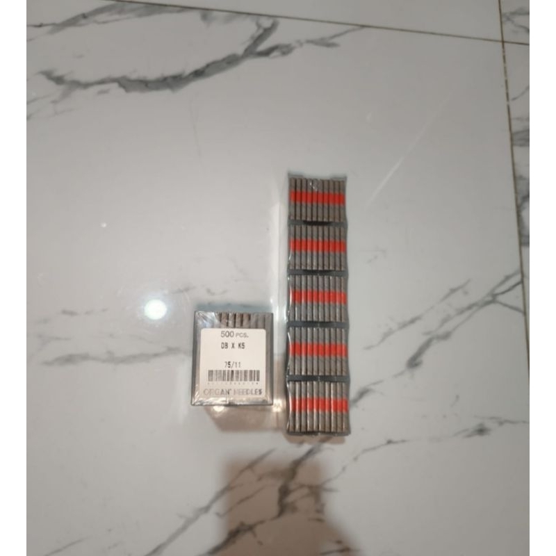 Jarum organ DB X K5 No.11, isi 10 bungkus, untuk mesin Bordir komputer