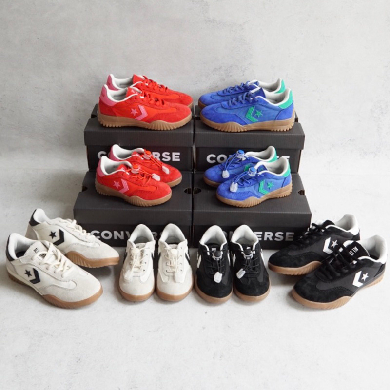 Converse Run Star Trainer Kids Sneakers | size 24-37 | white black red pink blue green | sepatu snea