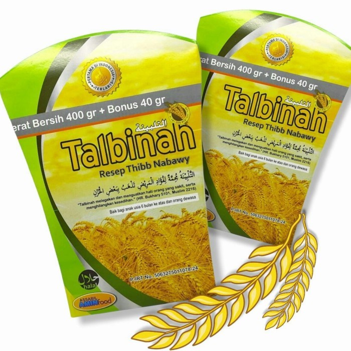 

Talbinah Tepung Gandum Resep Thibb Nabawy 400gr + 40gr