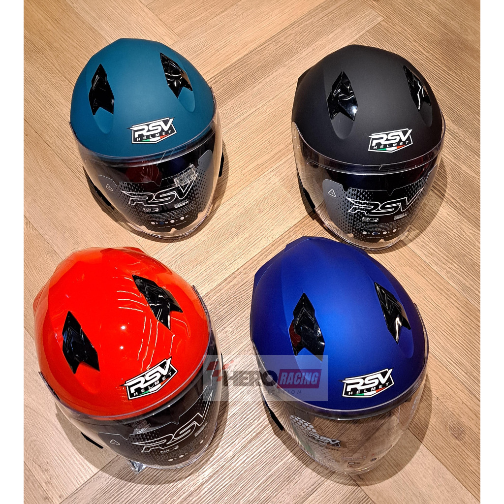 HELM RSV SV300 HALF FACE BLACK DOFF M BLUE MATE L RED GLOSS M/L VIRDIAN HUE M