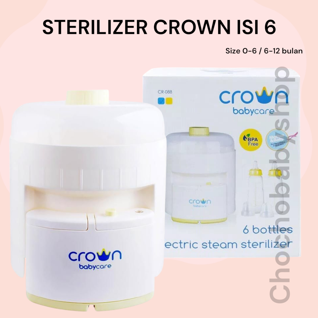 STERILIZER CROWN 6 BOTOL / ALAT STERIL BOTOL BAYI