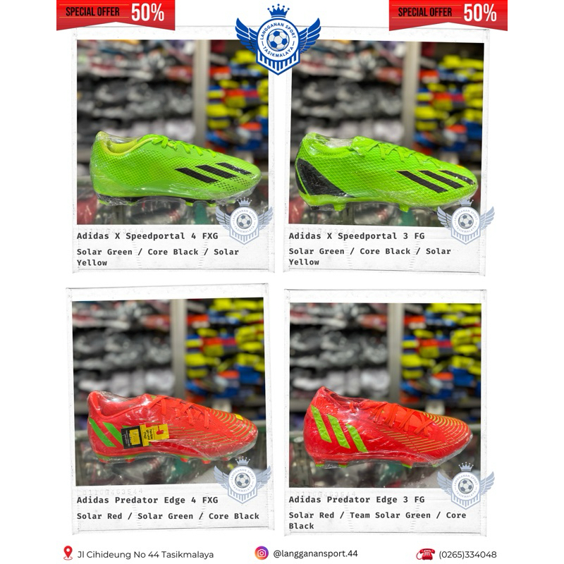 Sepatu Bola Adidas Original 100% | SALE 50%