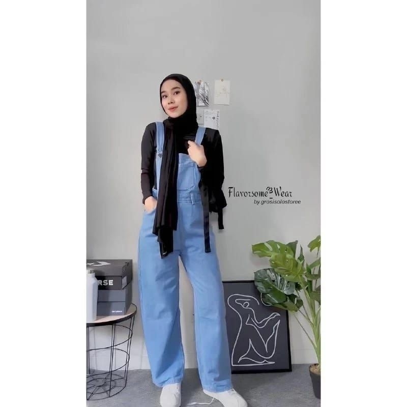 Overall Jumpsuit Baju Kodok / Jumpsuit Denim Overall