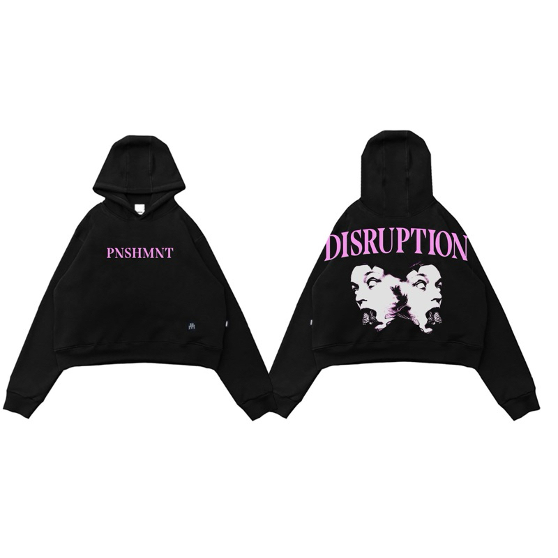 HOODIE CROP ORIGINAIL PUNISMENT/JAKET PRIA/SWEATER PRIA/HOODIE OVERSIZE/HOODIE CROP DISRUPTTION
