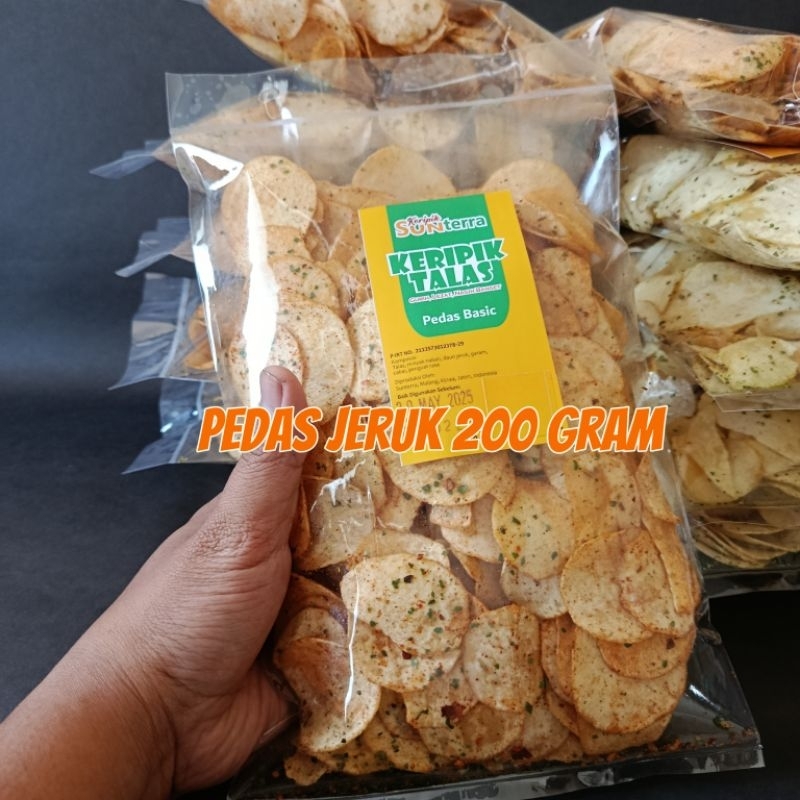

Sunterra Keripik Talas Pedas Jeruk 200 gram