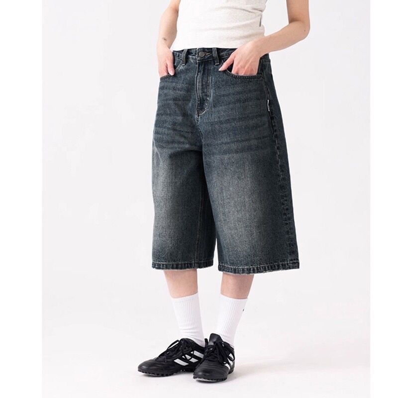 Celana Pendek Pria Gombrong Jorts Baggy Short Jeans Pria