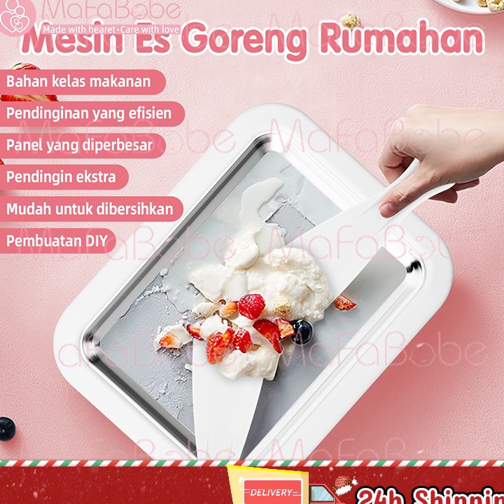 Langka Ice Cream Roll Maker Alat Pembuat Ice Cream Alat Pembuat Es Krim Ice Cream Roll Yogurt Maker 