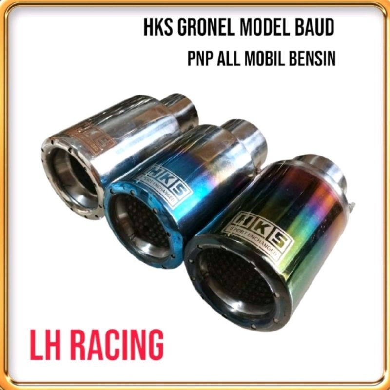 Knalpot mobil variasi ujung knalpot hks gronel sistem baut bas halus