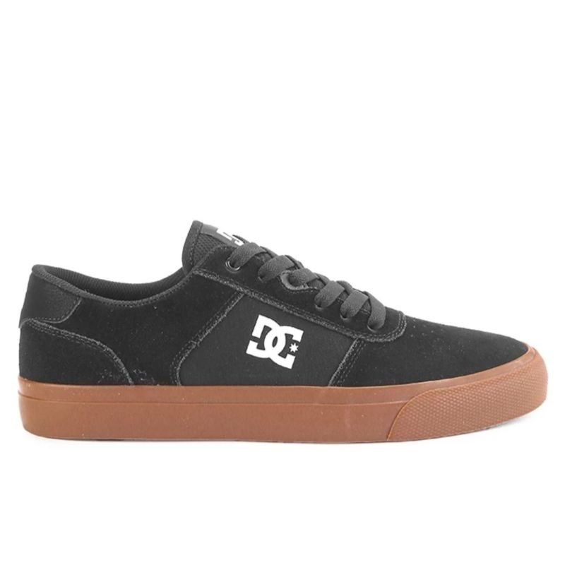 Sale dc teknic men's sneakers original sepatu kasual pria -black gum