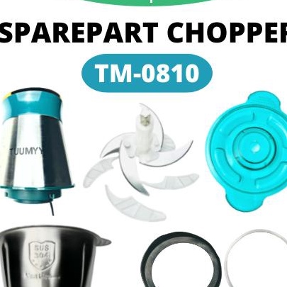Terbaik TUMMY TUUMYY SPAREPART MESIN PISAU WADAH KARET CHOPPER BLENDER STAINLESS TUUMYY 2L TM8622  T