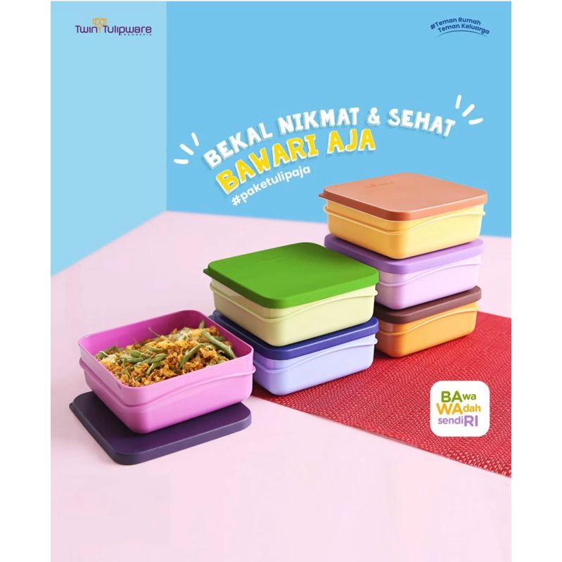 Tempat Makan Medium Box Tulipware