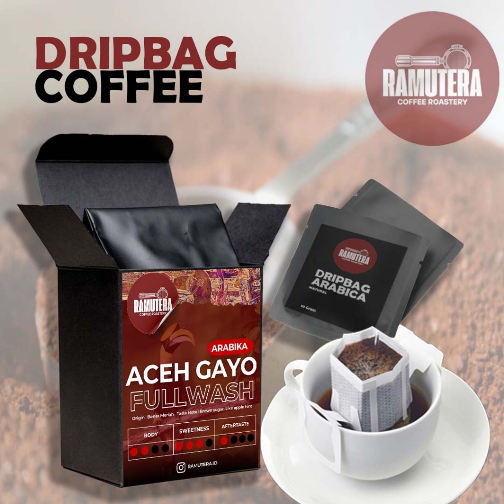 

Drip Kopi Aceh Gayo Arabika isi 5 pcs @10gram/pcs