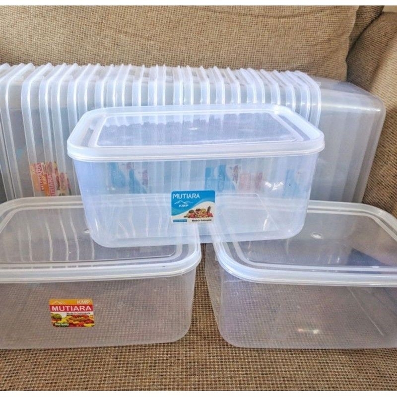 TOPLES KOTAK 1800ML KMP MUTIARA | TOPLES KOTAK PERSEGI KMP | WADAH PENYIMPAN | FOODBOX 1800 ML KMP